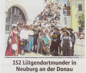 thumbnail des vorberichts der ruhr-nachrichten ber besuch beim schlossfest in neuburgs, Juli 2019